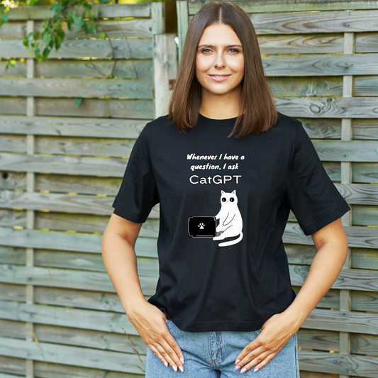 "Cat-GPT" Funny Women's T-Shirt