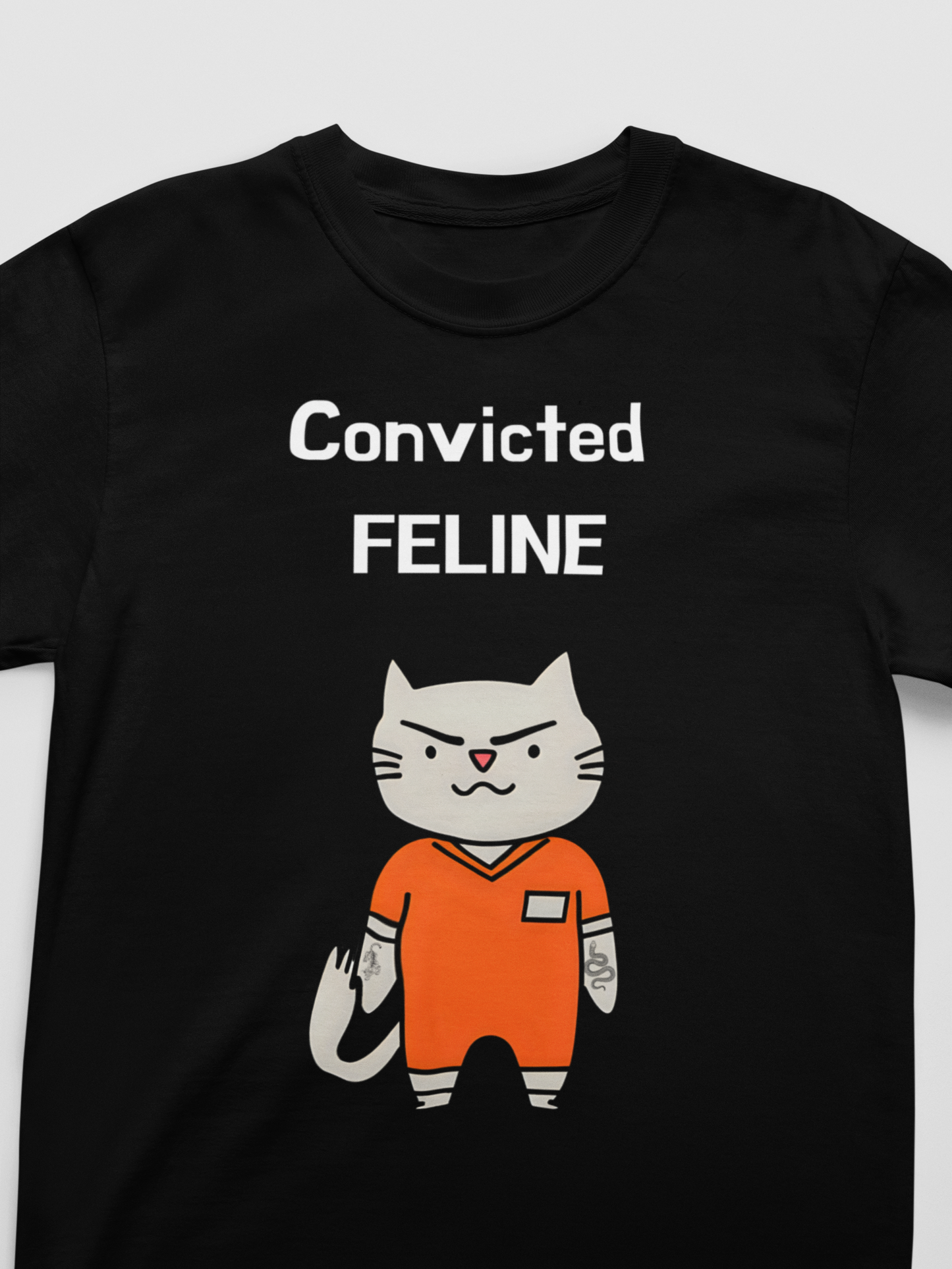 "Convicted Feline" Hilarious Cat T-Shirt