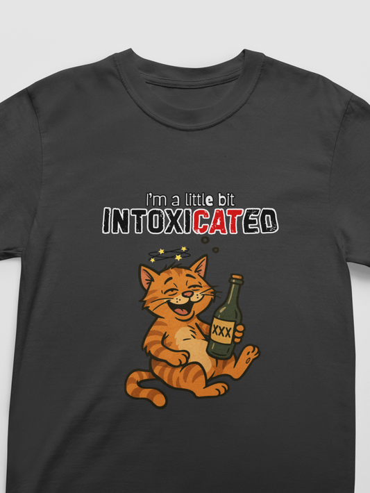 "Intoxi-CAT-ed" Hilarious Cat T-Shirt