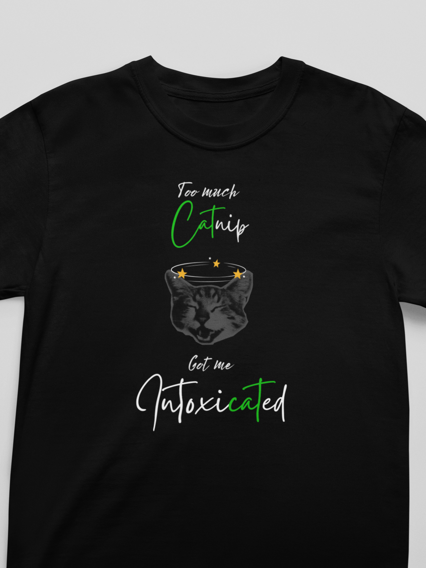 "Intoxicated" Funny Cat T-Shirt