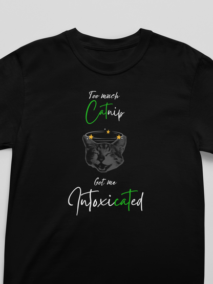 "Intoxicated" Funny Cat T-Shirt