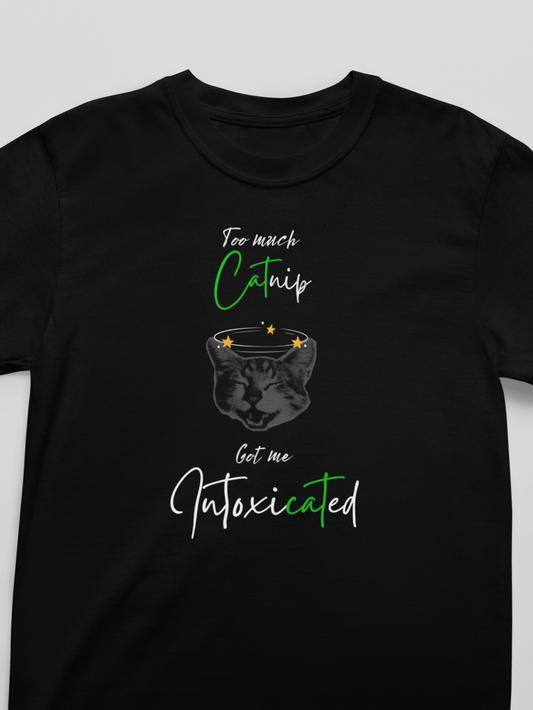 "Intoxicated" Funny Cat T-Shirt
