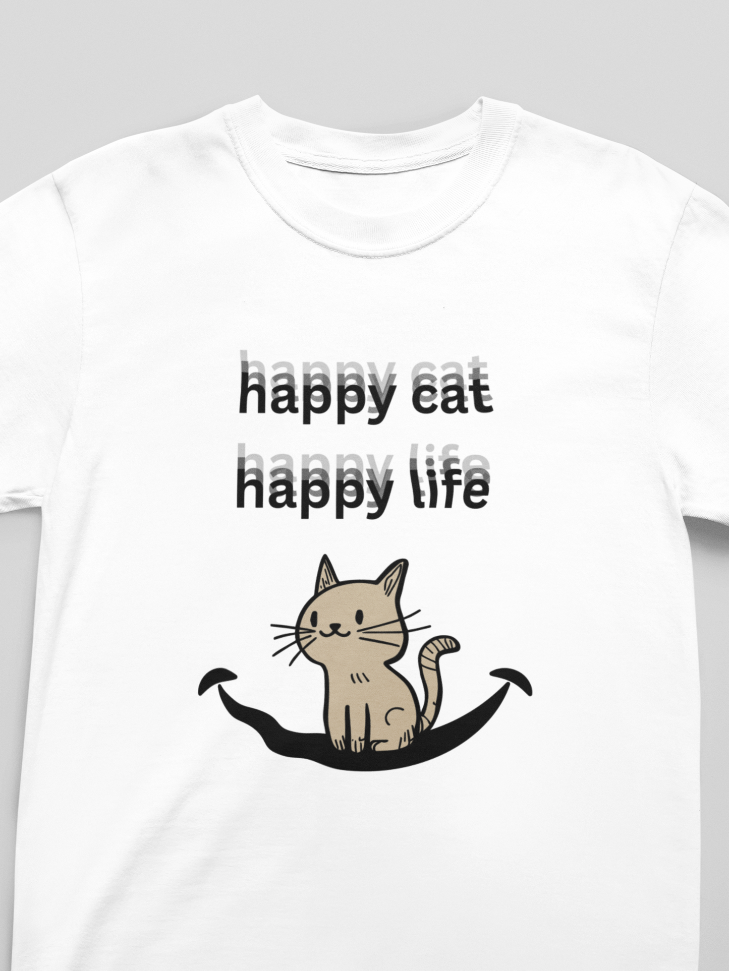 Happy Cat Happy Life Men's/Unisex (Bright Colors)