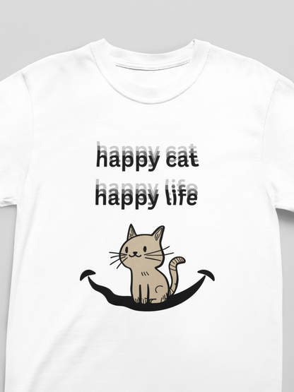 Happy Cat Happy Life Men's/Unisex (Bright Colors)