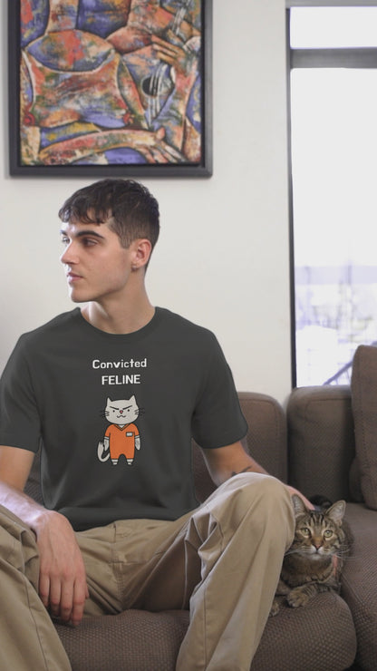 "Convicted Feline" Hilarious Cat T-Shirt