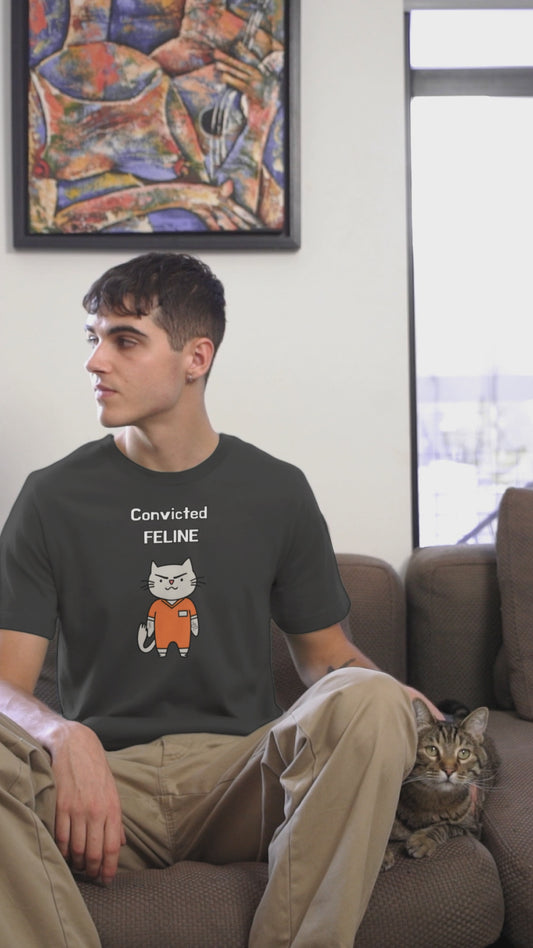 "Convicted Feline" Hilarious Cat T-Shirt